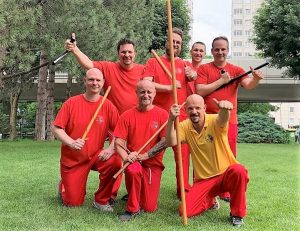 Die "Waffentruppe" in der WingTsun Schule Donaustadt